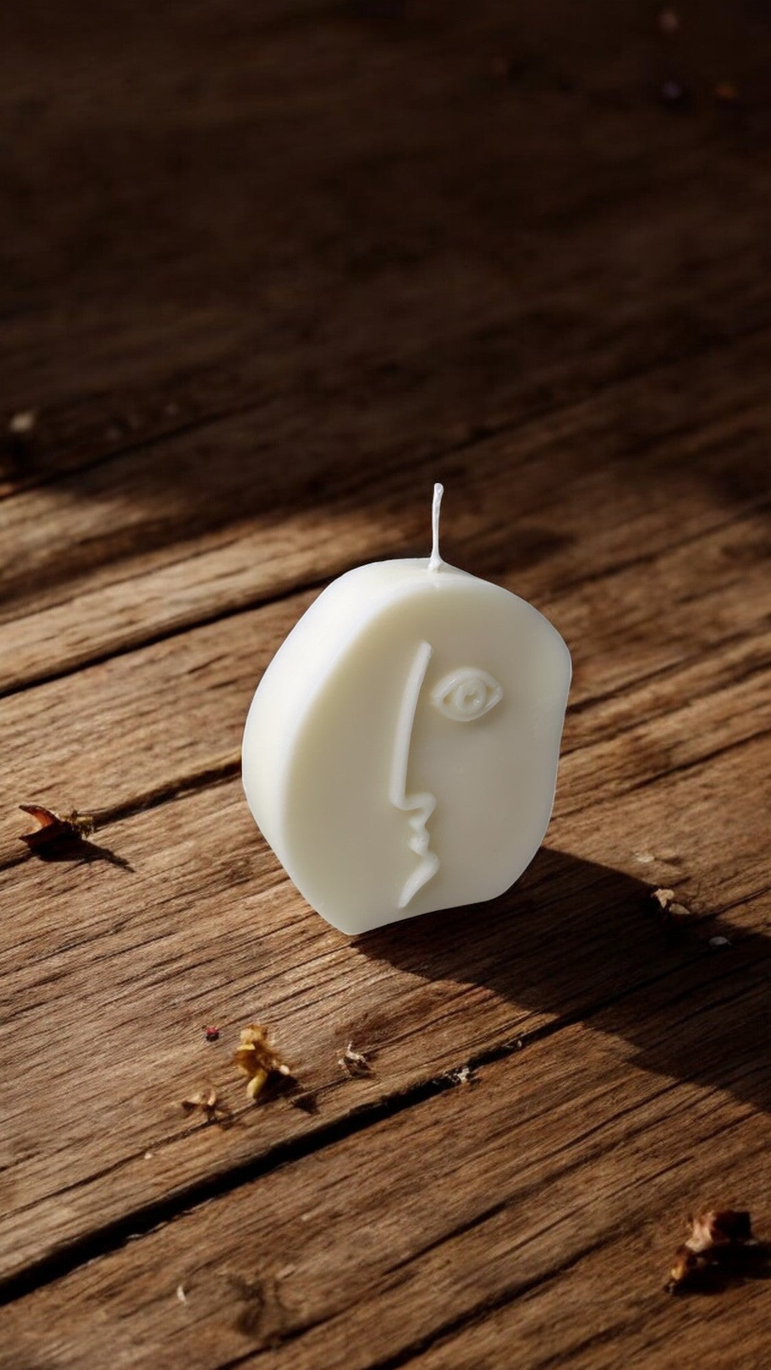 FACE - Bougie végétale décorative