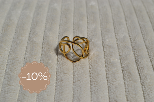 DERYA - Bague "SOLDES -10%"