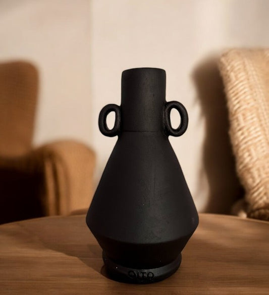 NAPOLÈS Noir - Vase Tendance en Céramique