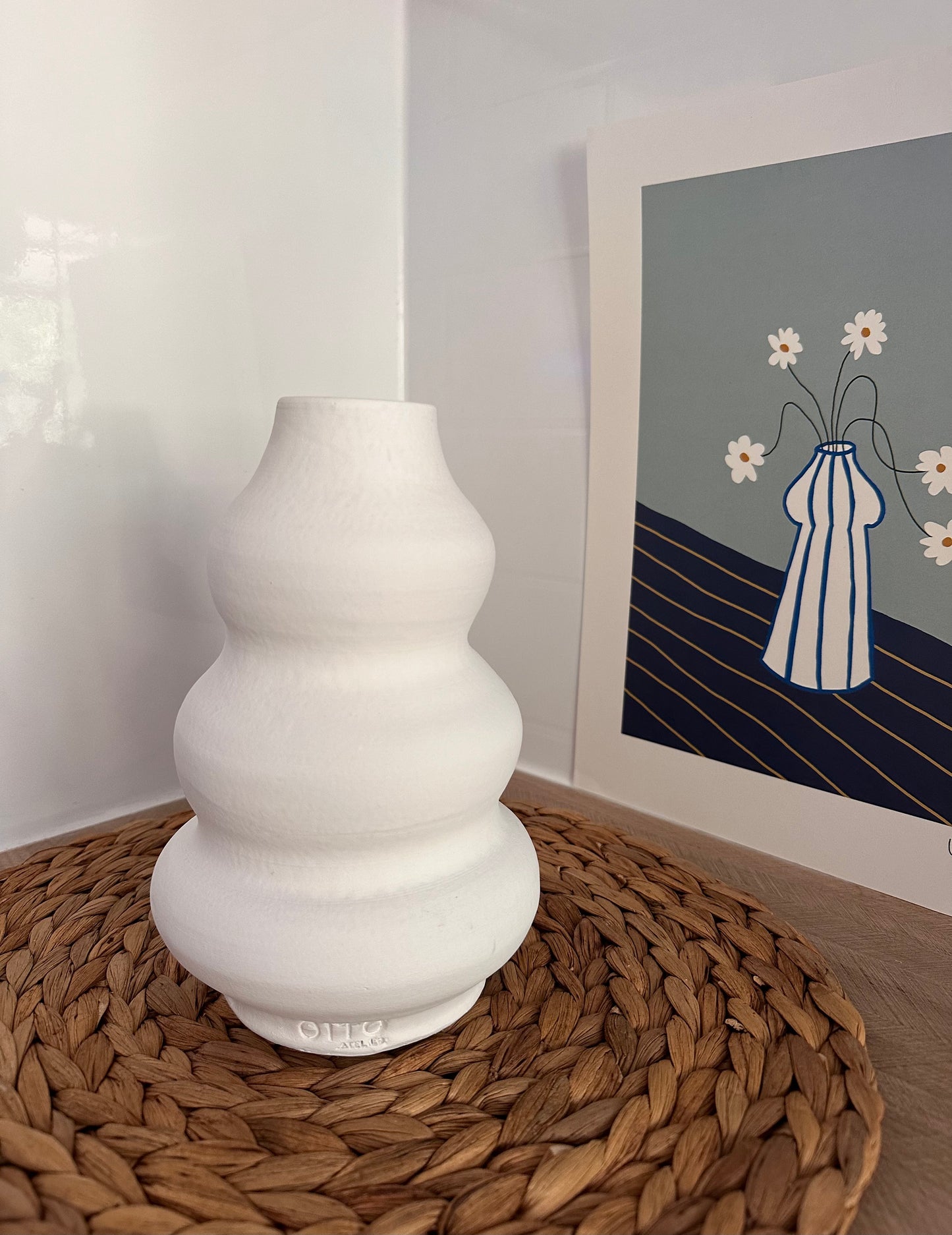 SIERRA Blanc - Vase Tendance en Céramique