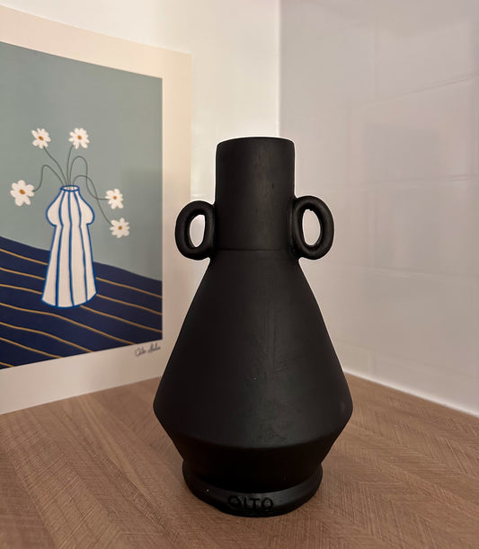 NAPOLÈS Noir - Vase Tendance en Céramique