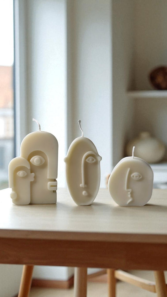 Lot de 3 Bougies en cire végétale